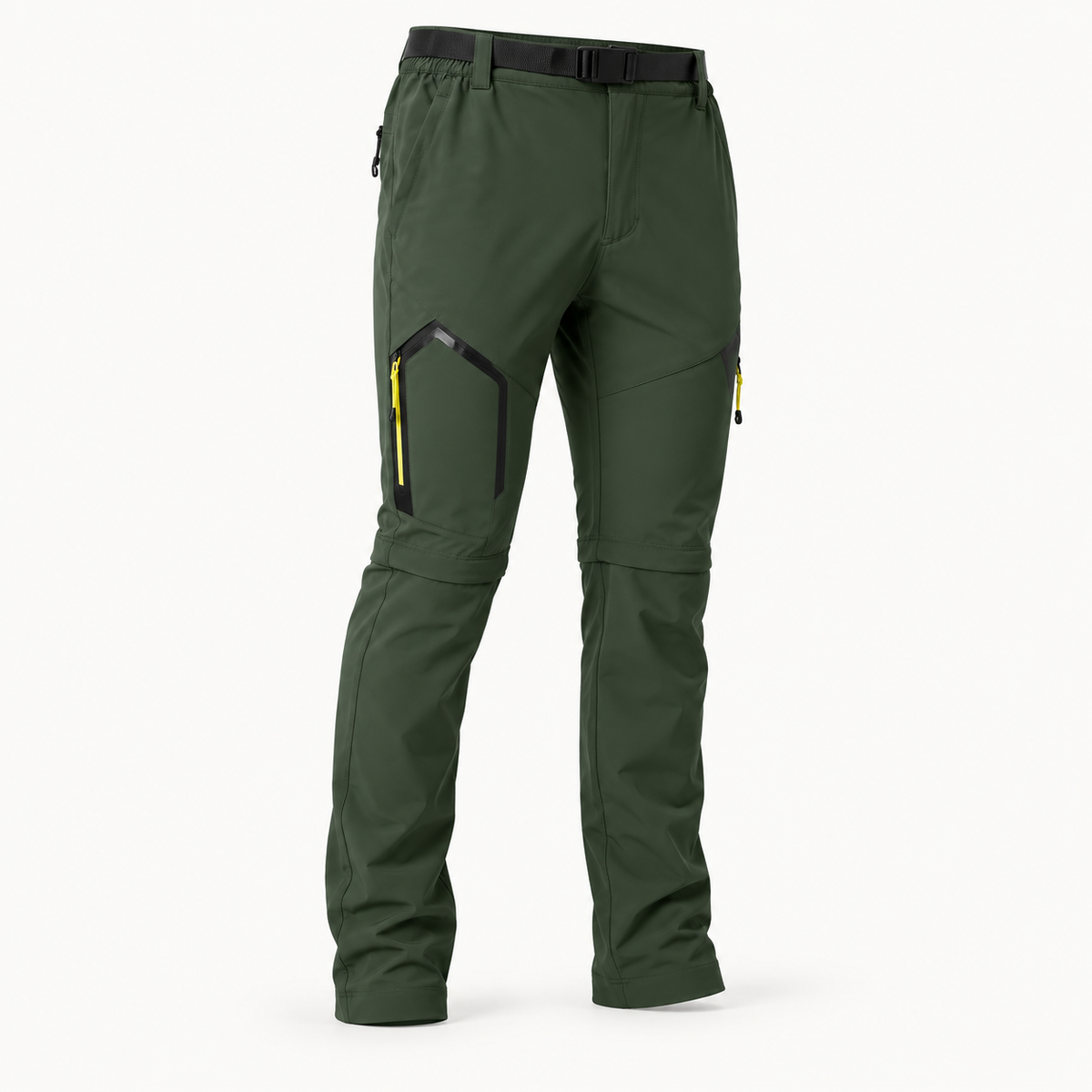Pantalon coupe vent randonnée vert – packshot