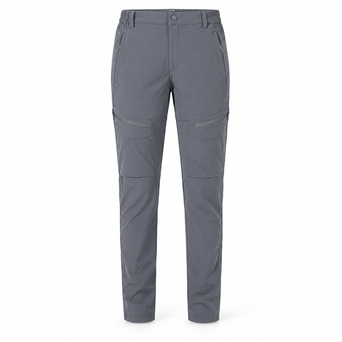 Pantalon randonnée beige femme gris – packshot face