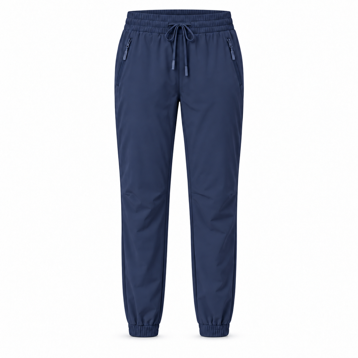 Pantalon randonnée déperlant femme bleu marine – vue de face sur fond blanc