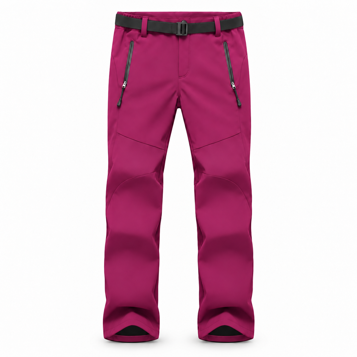 Pantalon randonnée femme large fuchsia — packshot frontal