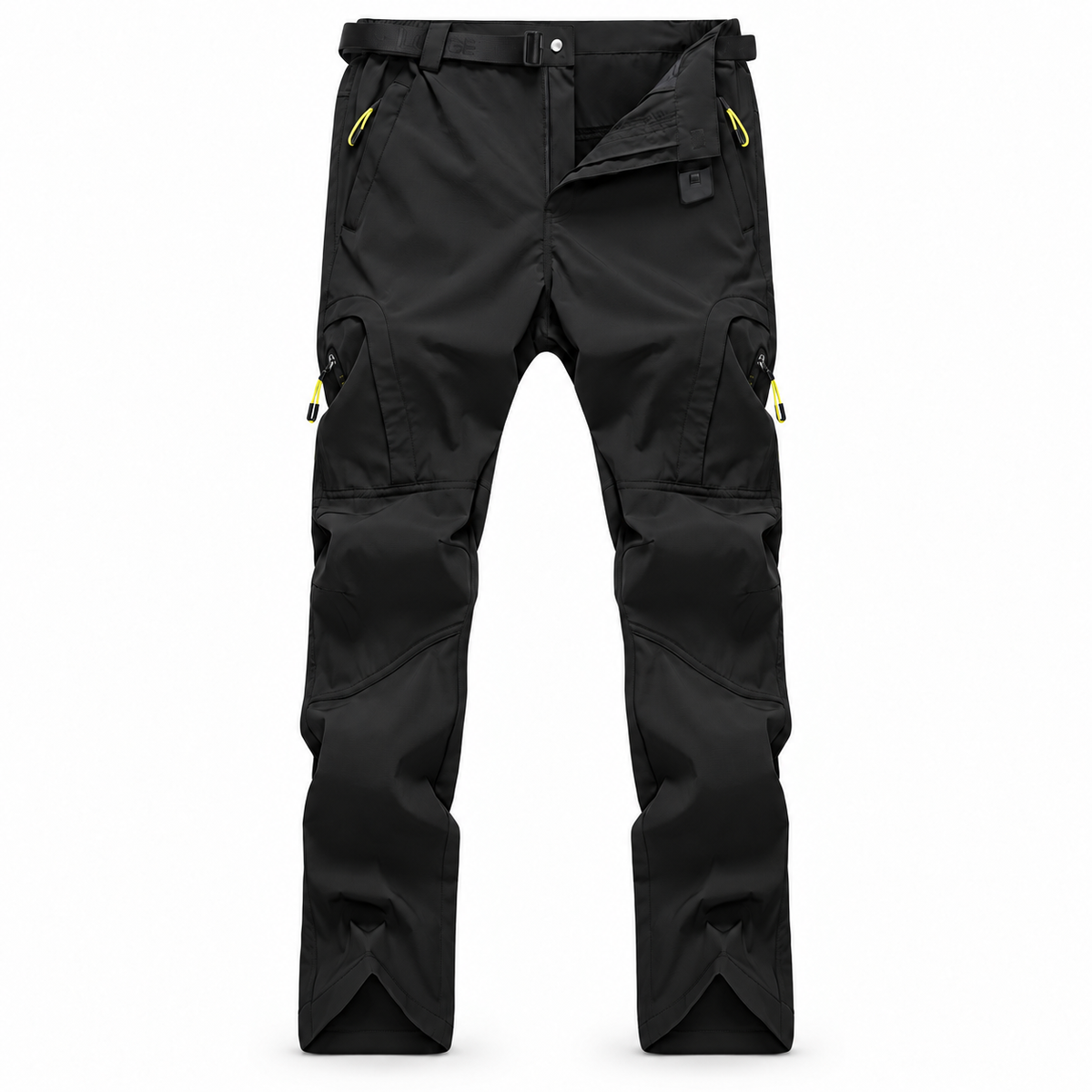 Pantalon randonnée homme large noir — packshot frontal