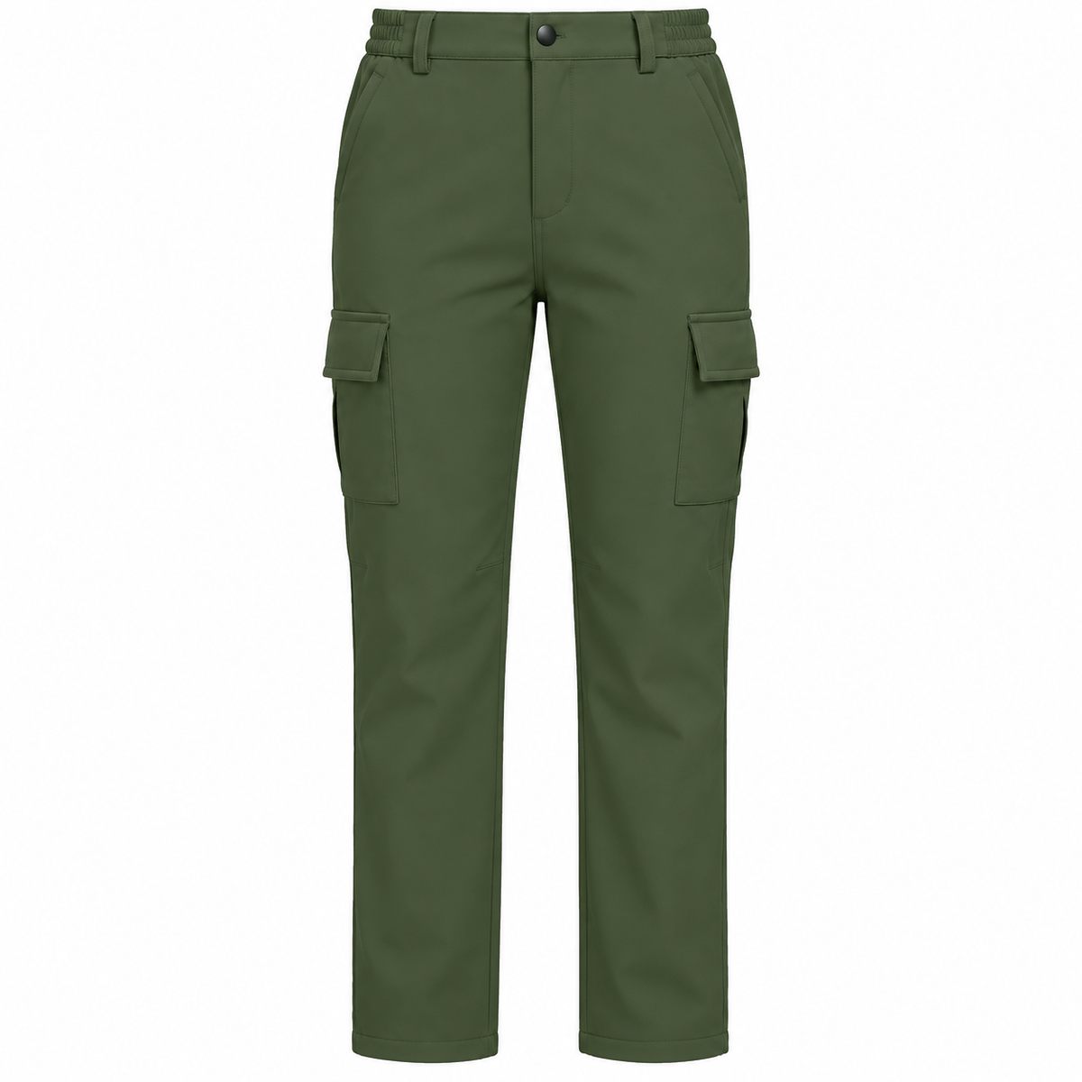 Pantalon randonnée softshell femme vert foncé – vue de face