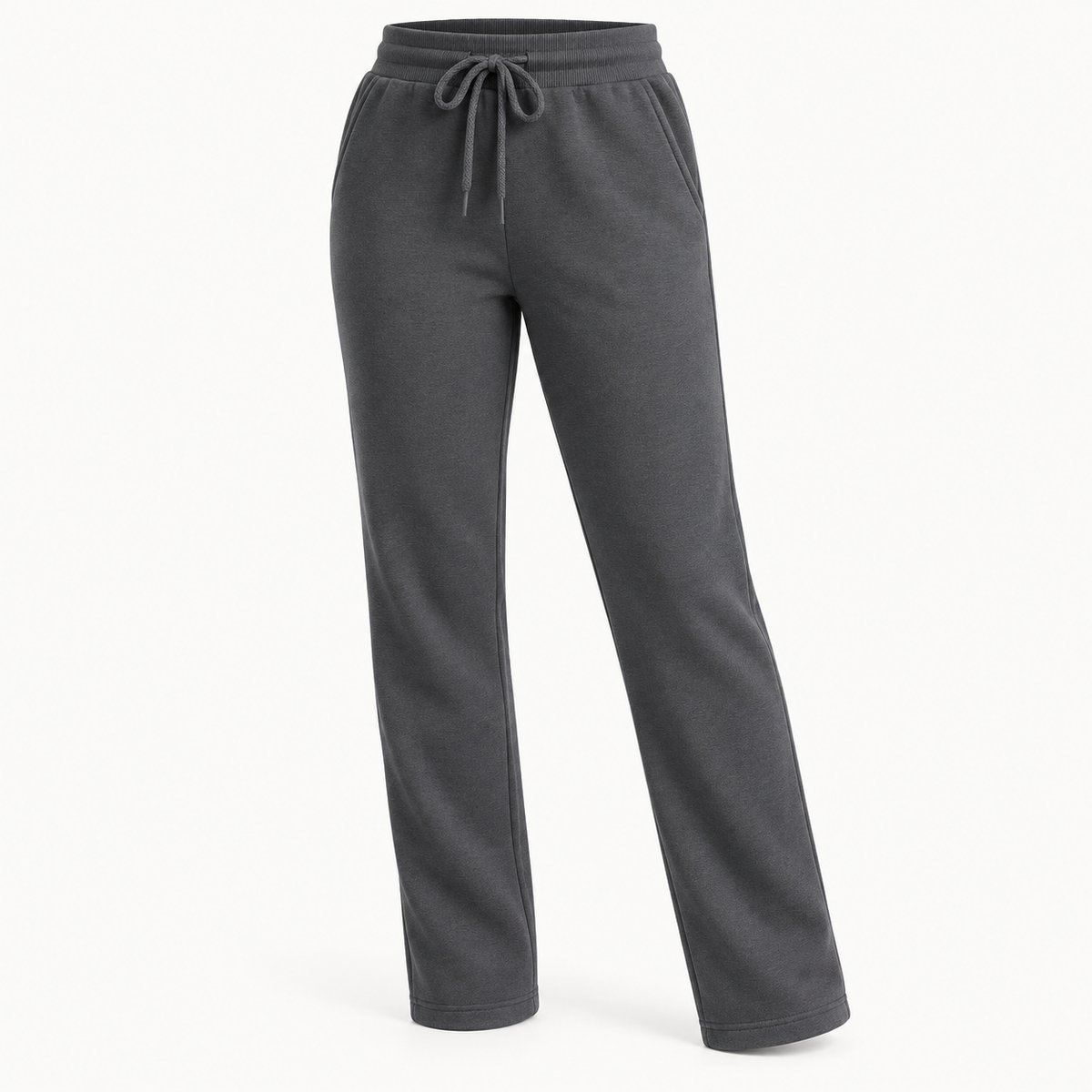 Pantalon randonnée velours femme gris foncé – packshot