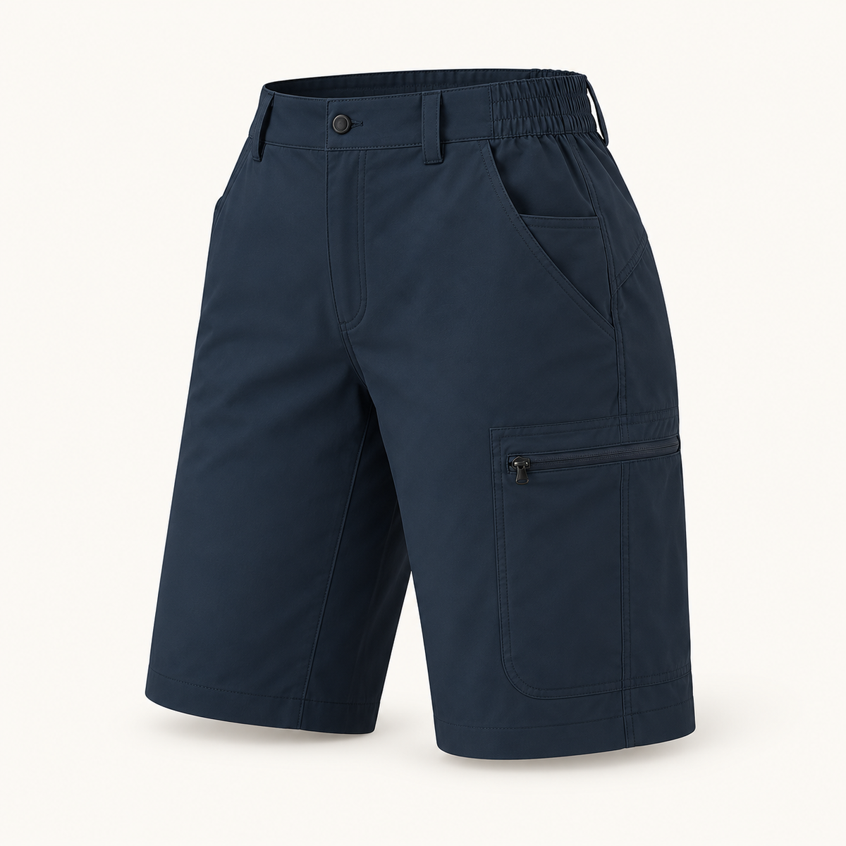 11 short avec poche randonnee bleu fonce packshot