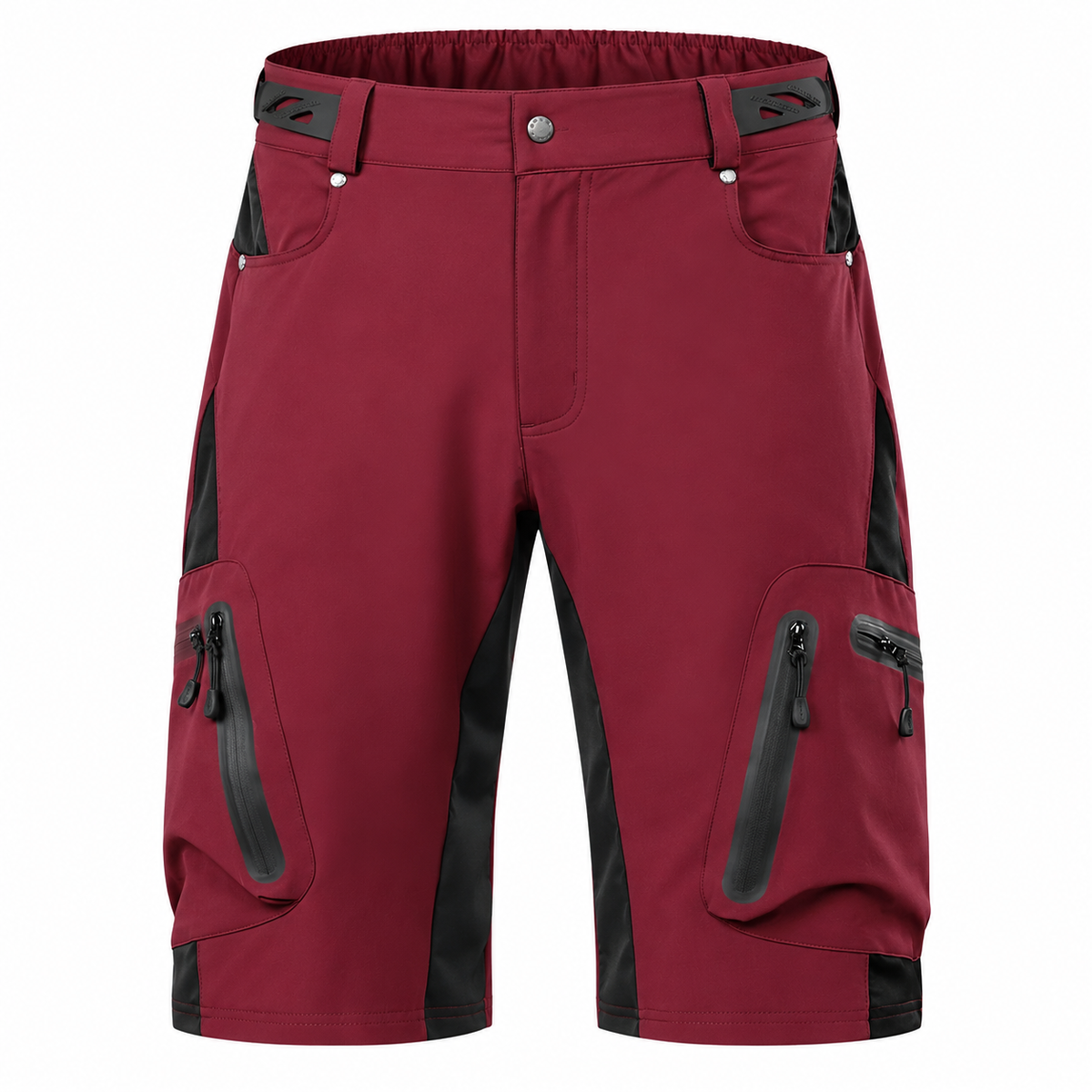 11 short randonnee homme grande taille bordeaux packshot