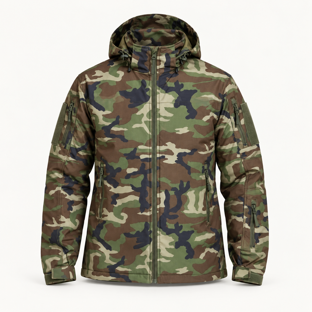 Veste de randonnée raquettes homme motif Jungle – packshot de face