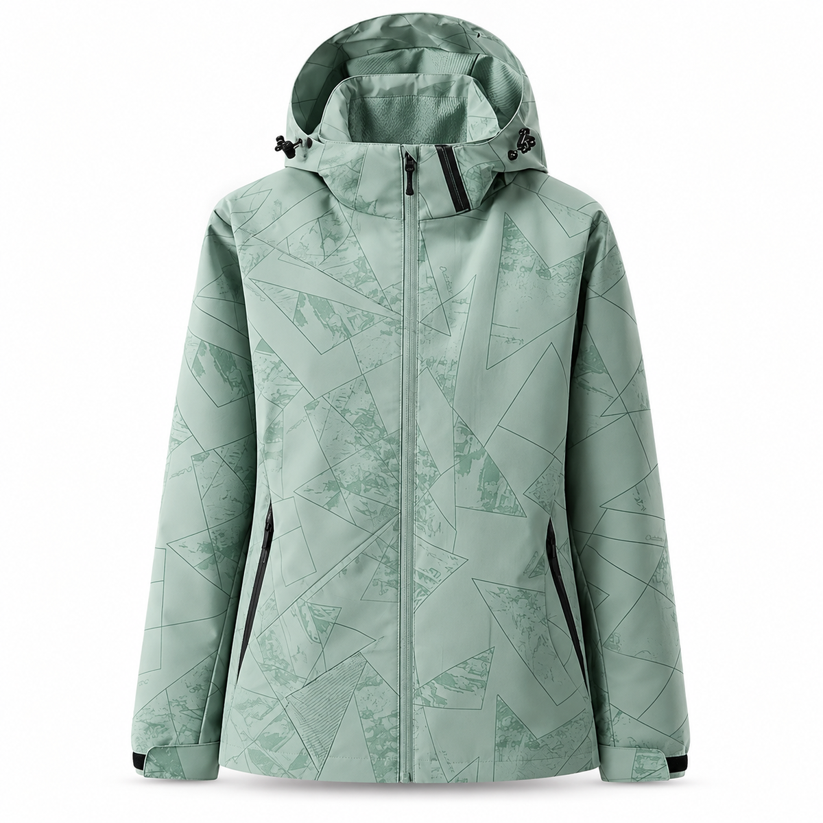 Veste randonnée femme printemps Vert Femme – packshot de face