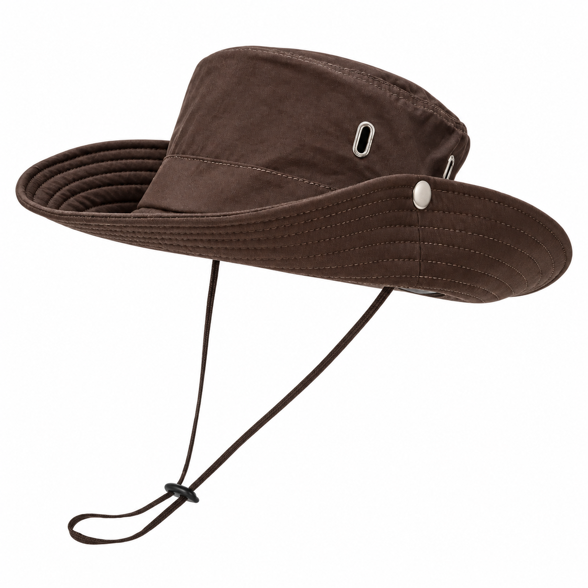 Chapeau australien anti-UV marron – packshot