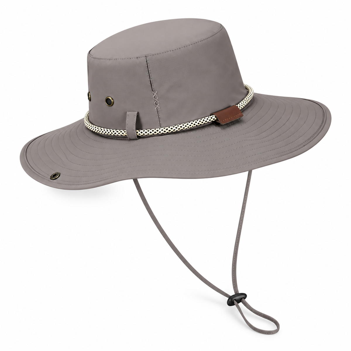 Chapeau randonnée grande taille gris – vue arrière opposée