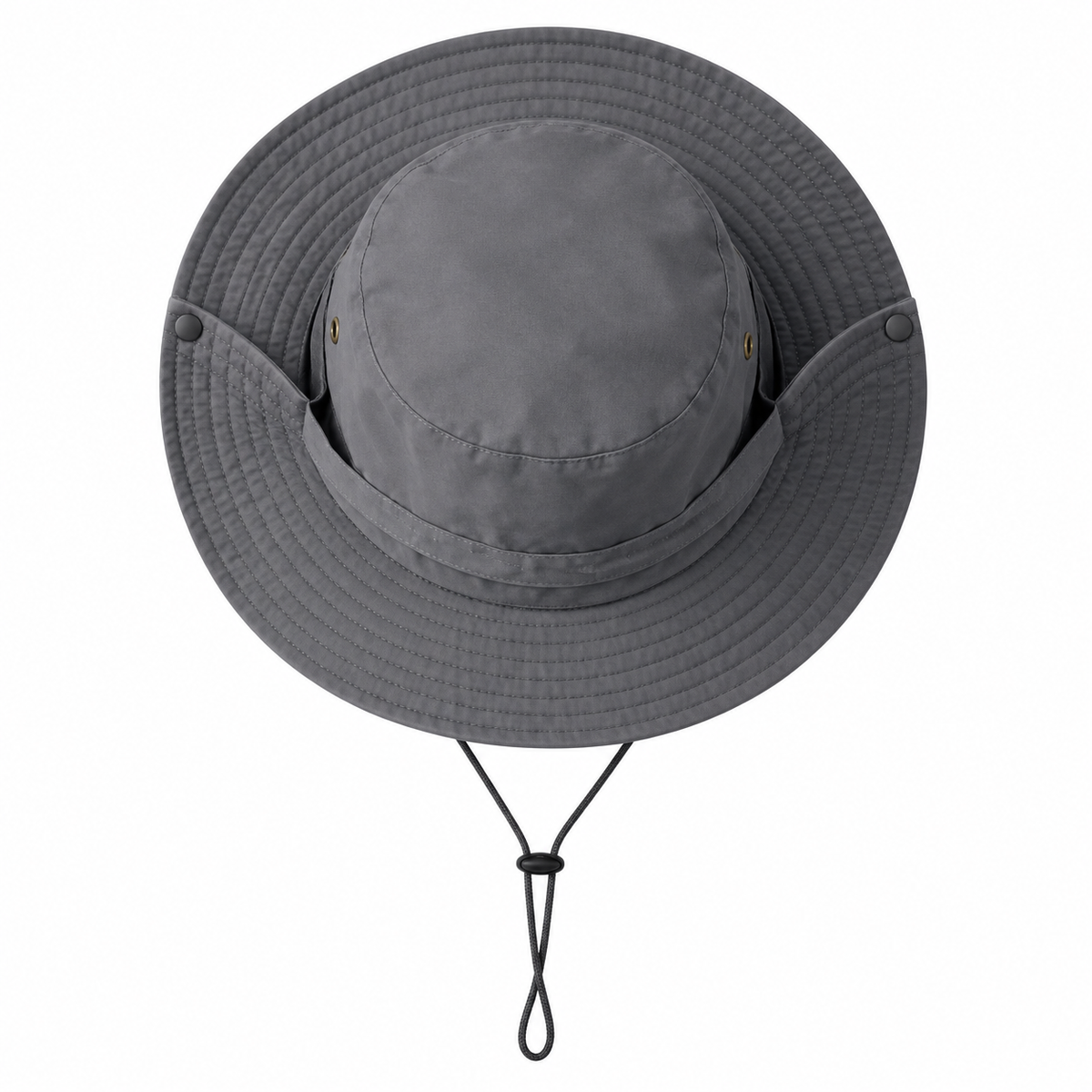 Chapeau tissu homme gris – dessus