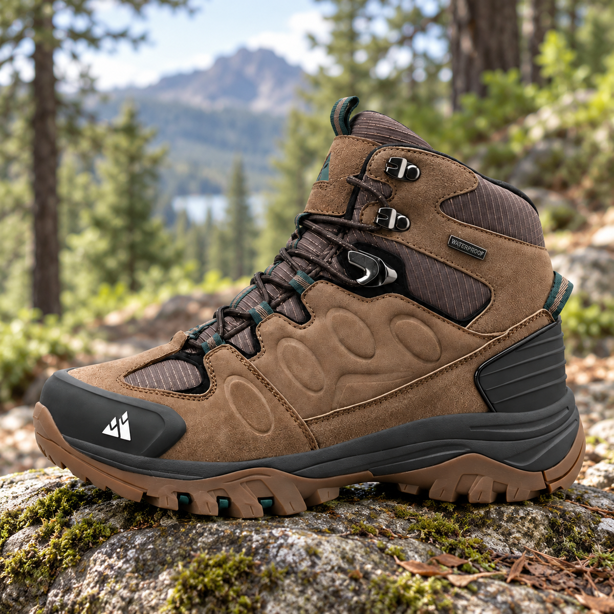 12 chaussure randonnee homme montante marron rocher