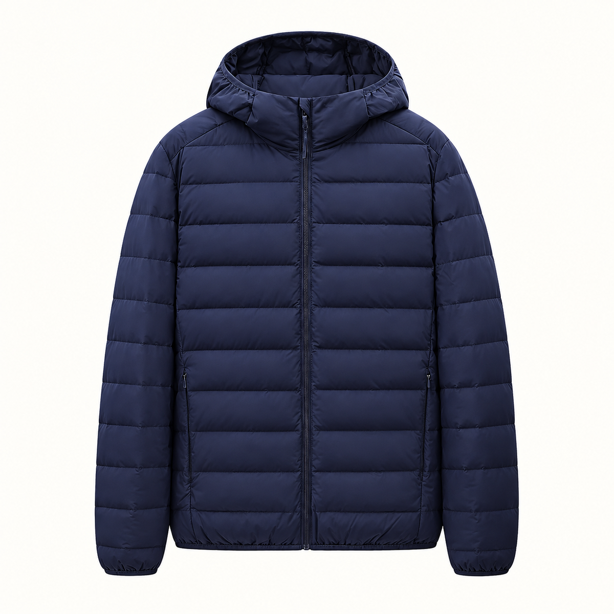 Doudoune multifonction bleue – vue de face