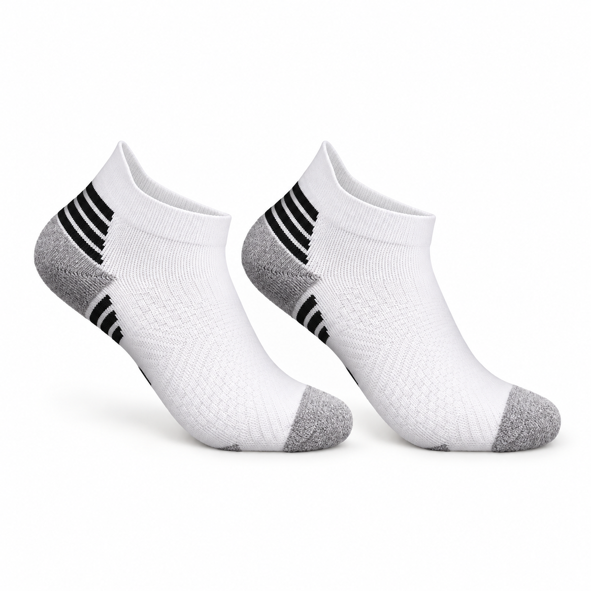 Chaussettes Randonnée Séchage Rapide — Blanc & Gris (x1) — Packshot Variante