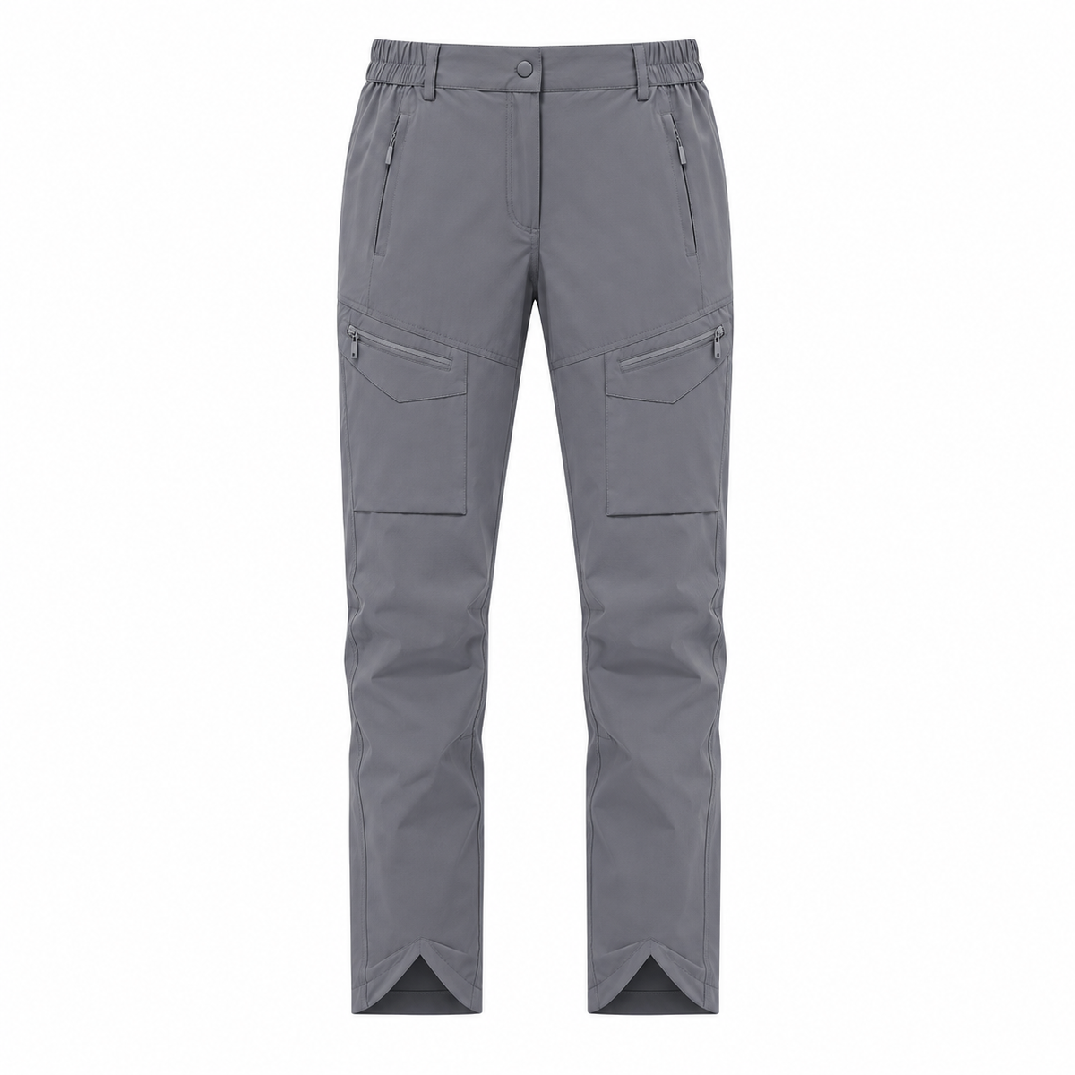 Pantalon cargo randonnée femme gris – packshot face