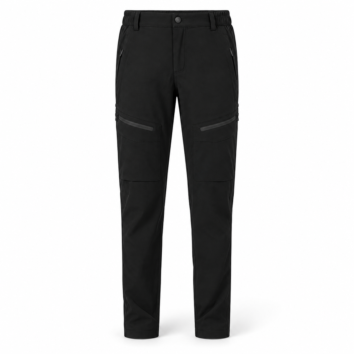 Pantalon randonnée beige femme noir – packshot face