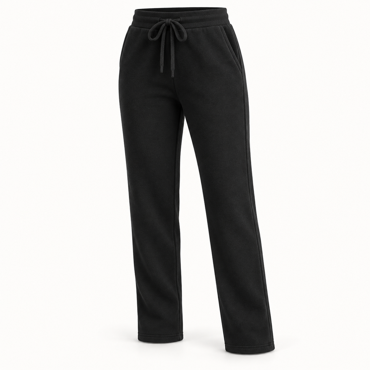 Pantalon randonnée velours femme noir – packshot
