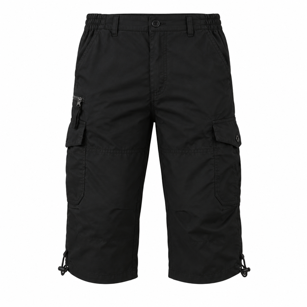 Short cargo randonnée homme noir – packshot