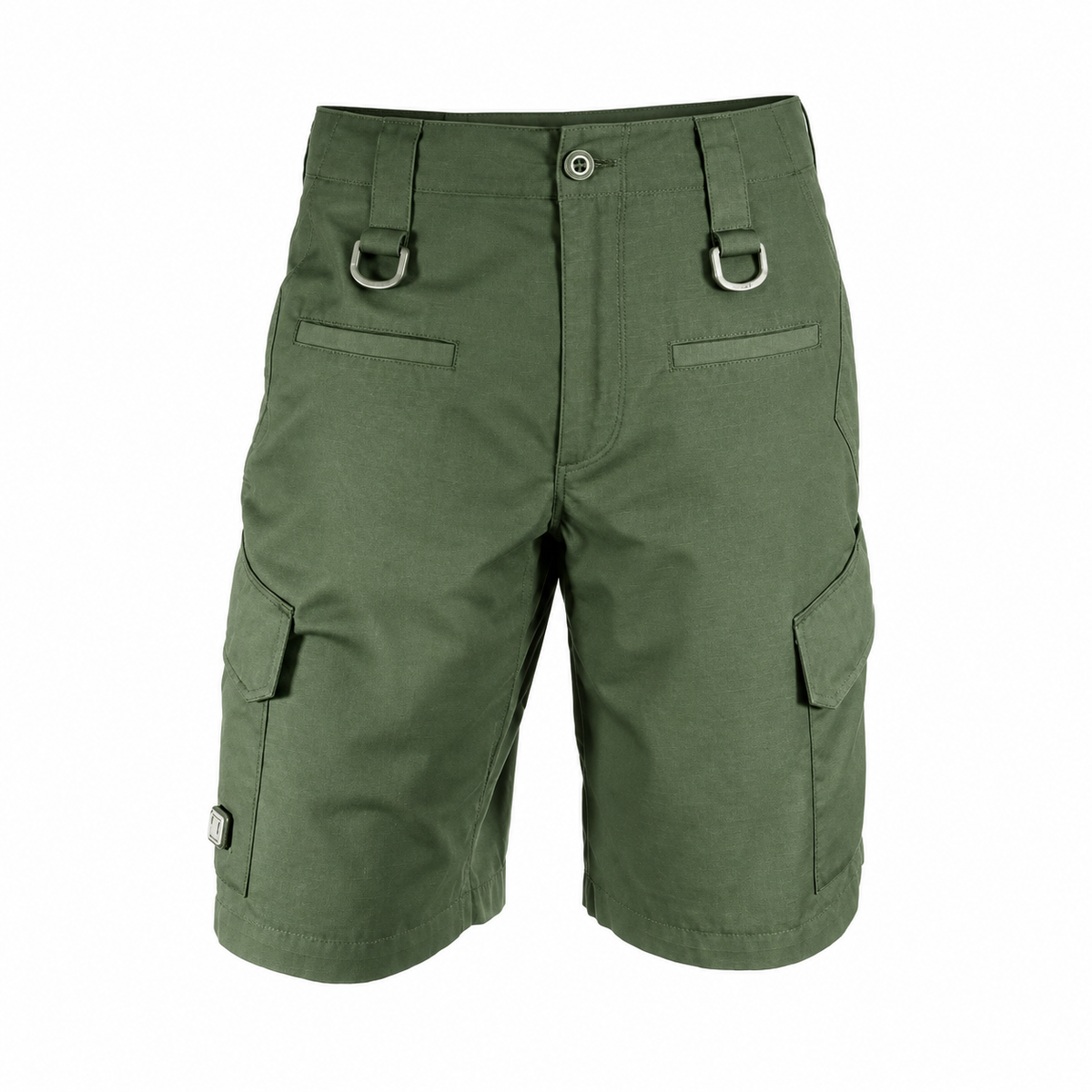 Short randonnée coton vert – packshot