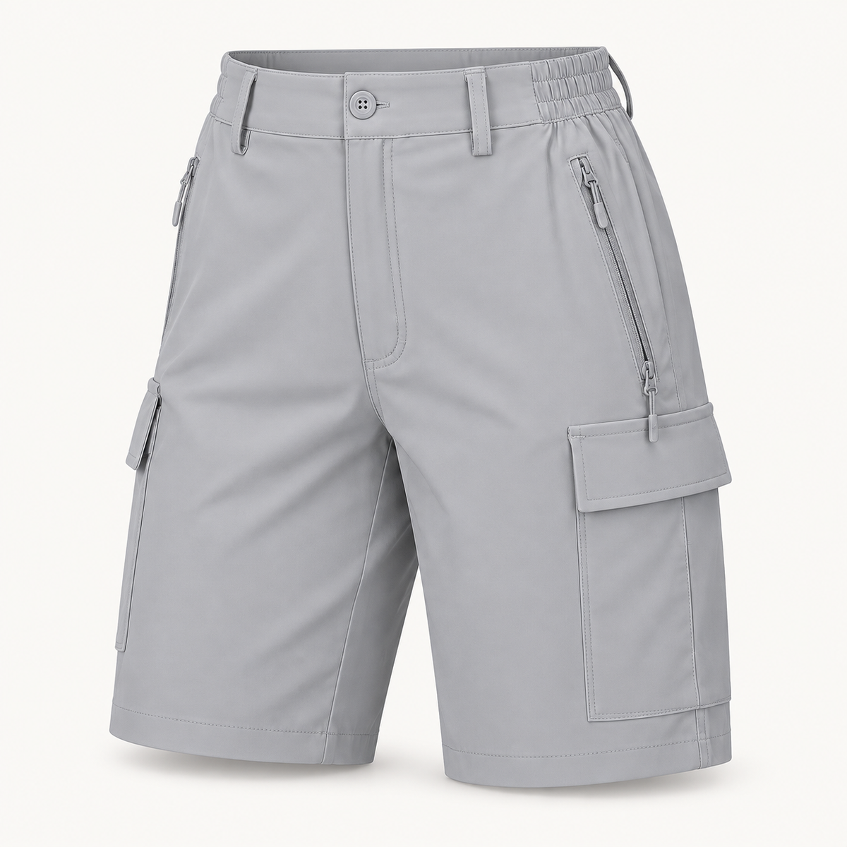 Short Twill Randonnée gris clair – packshot
