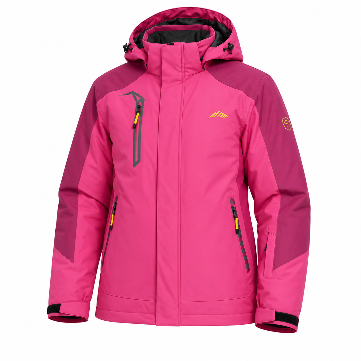 Veste randonnée 3 couches rose packshot
