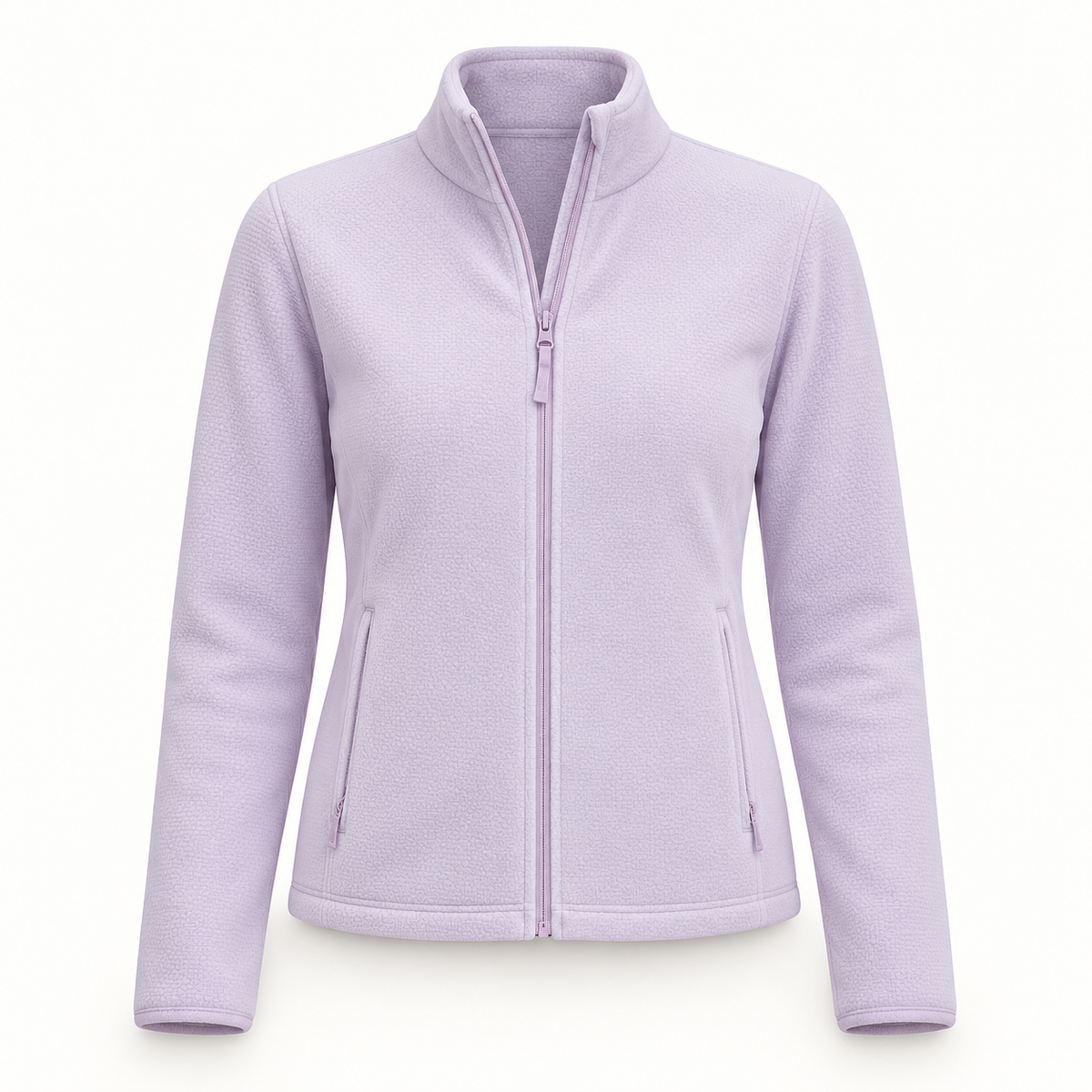 Veste polaire randonnée femme violette – vue de face