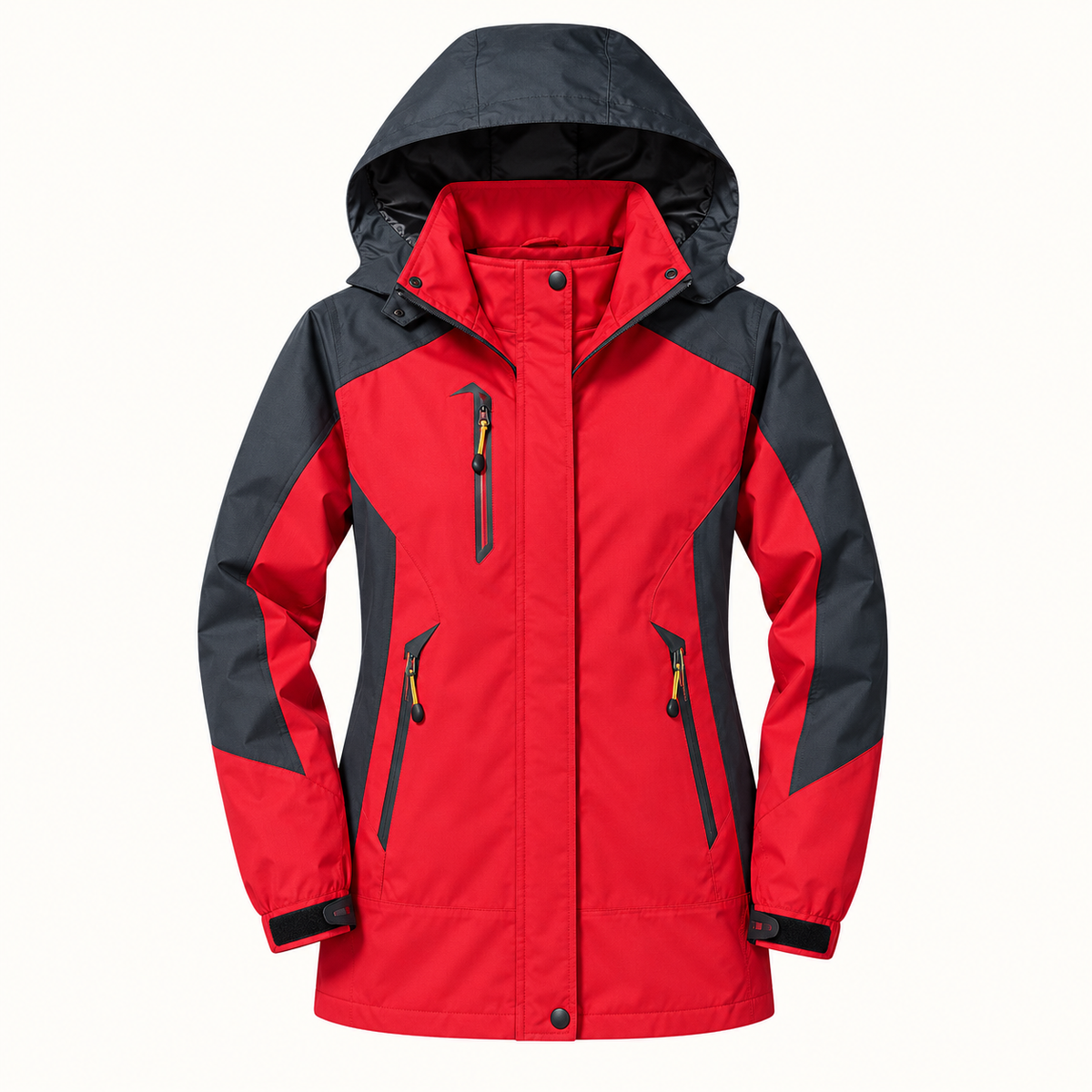 Veste randonnée neige femme rouge – vue de face