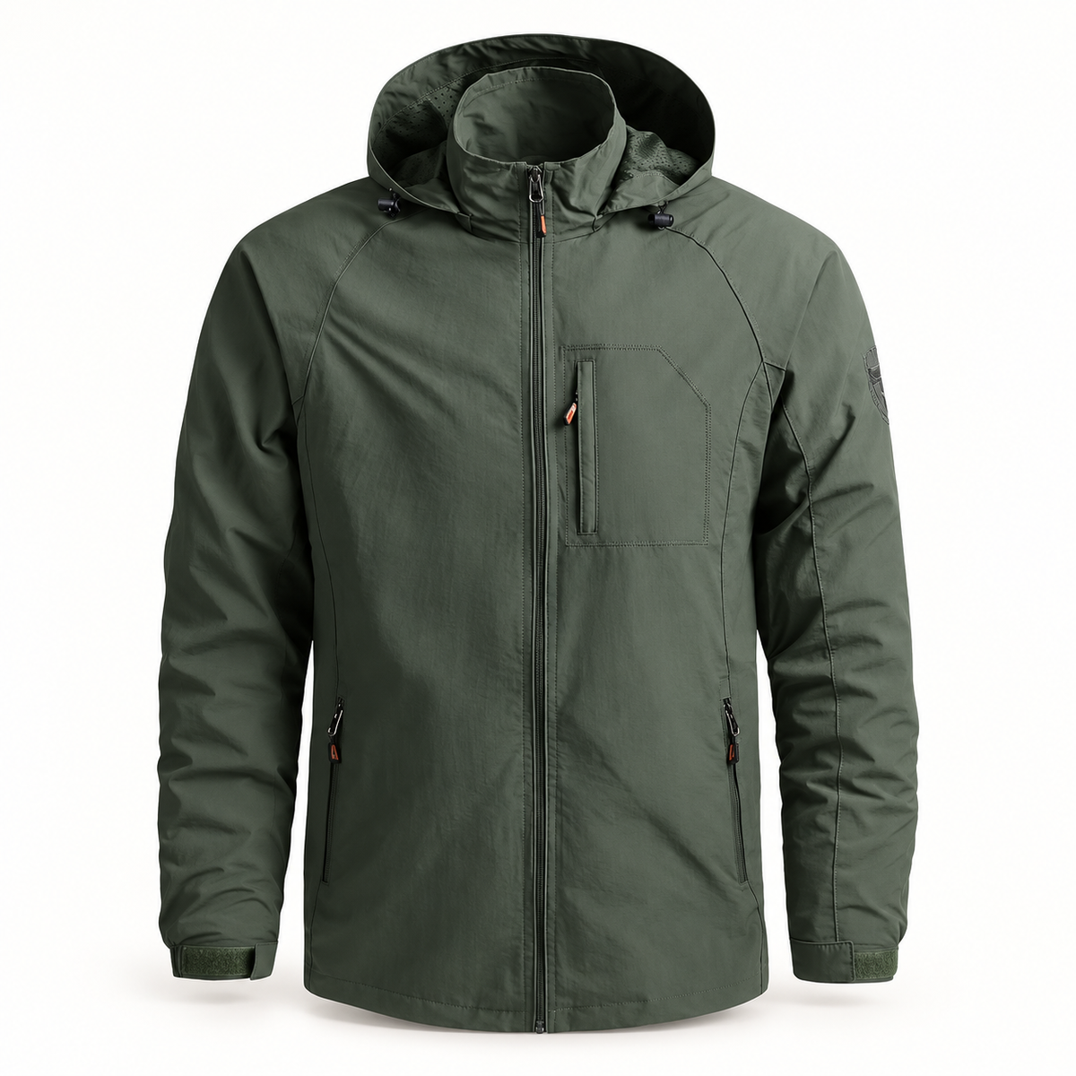 Veste randonnée respirante homme verte – vue de face