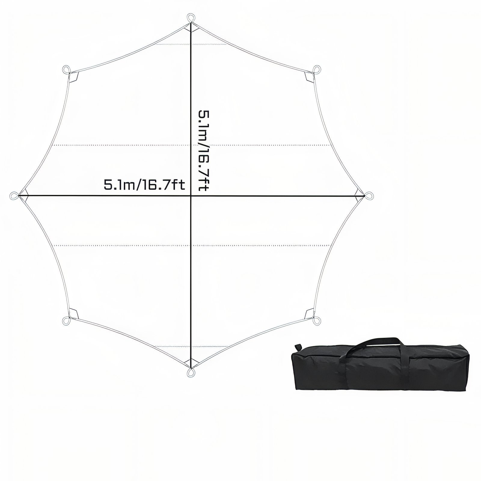 Tarp Camping 5x5