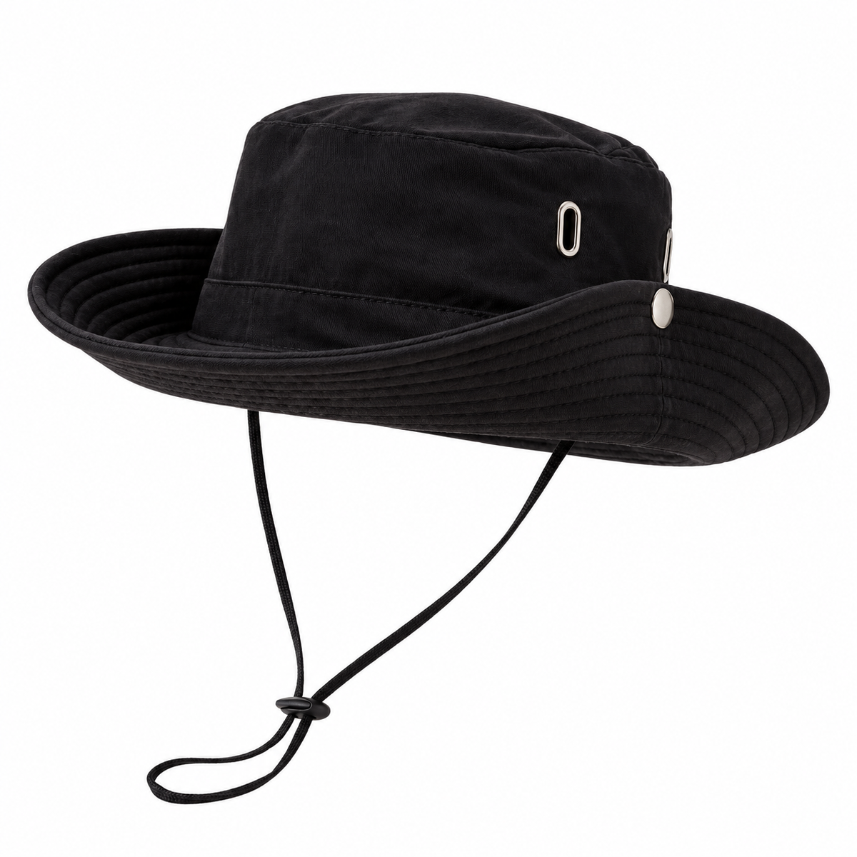 Chapeau australien anti-UV noir – packshot