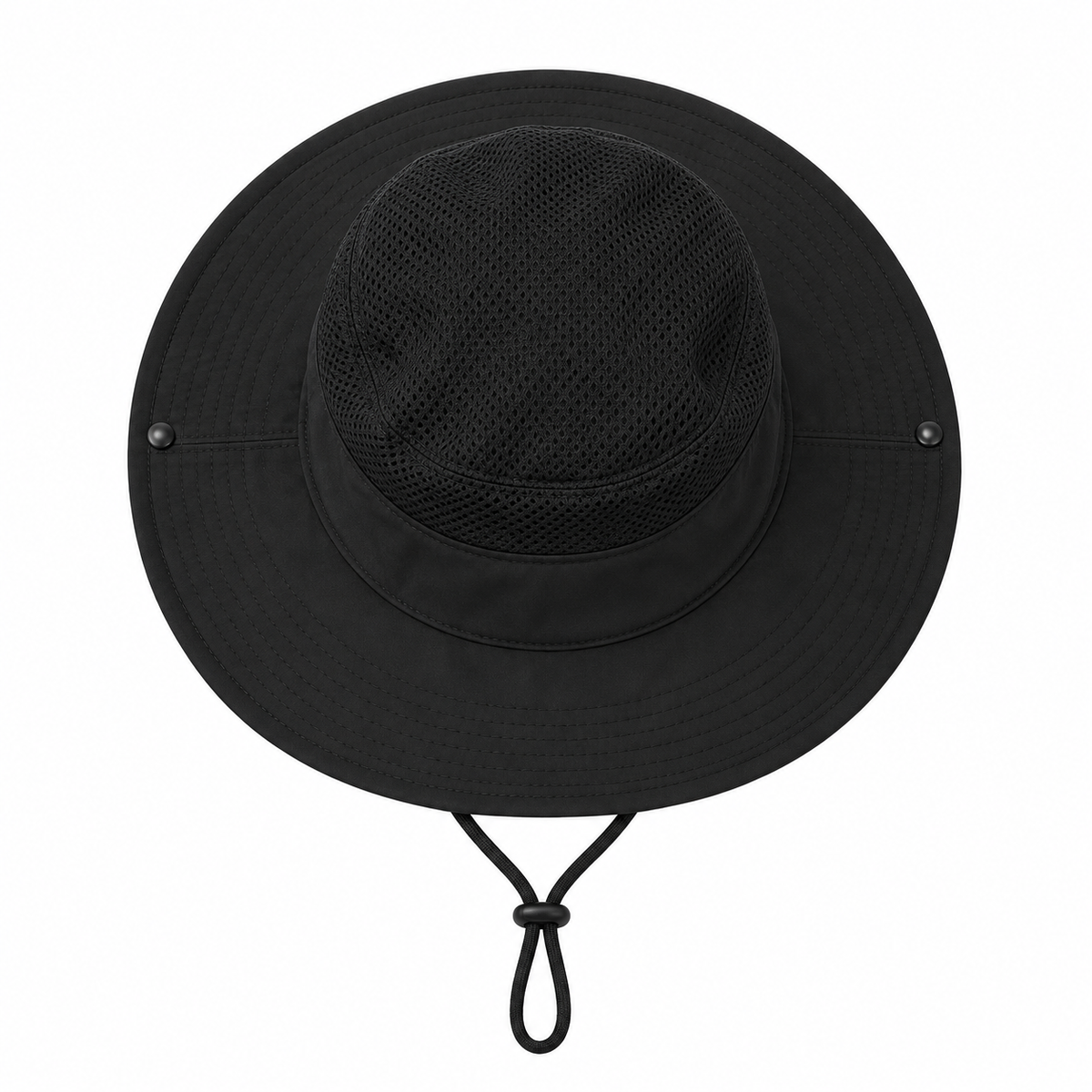 Chapeau safari noir – dessus