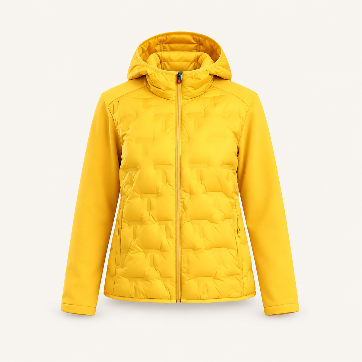 Doudoune randonnée jaune femme – vue de face