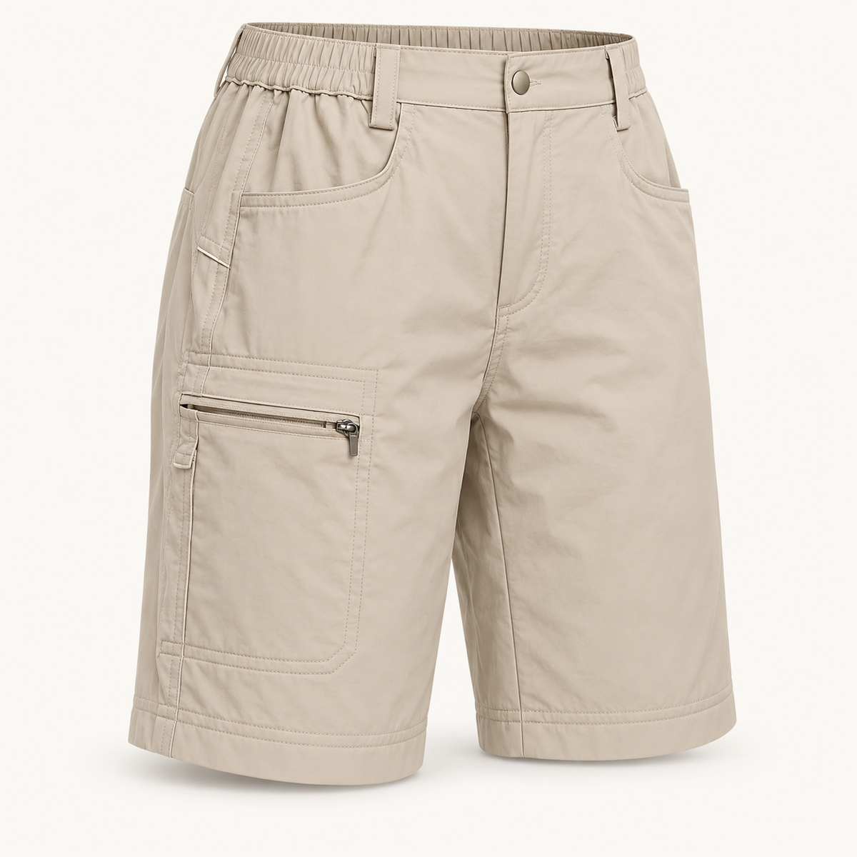13 short avec poche randonnee kaki packshot