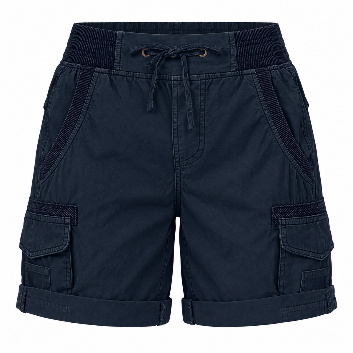 13 short randonnee femme grande taille bleu marine packshot