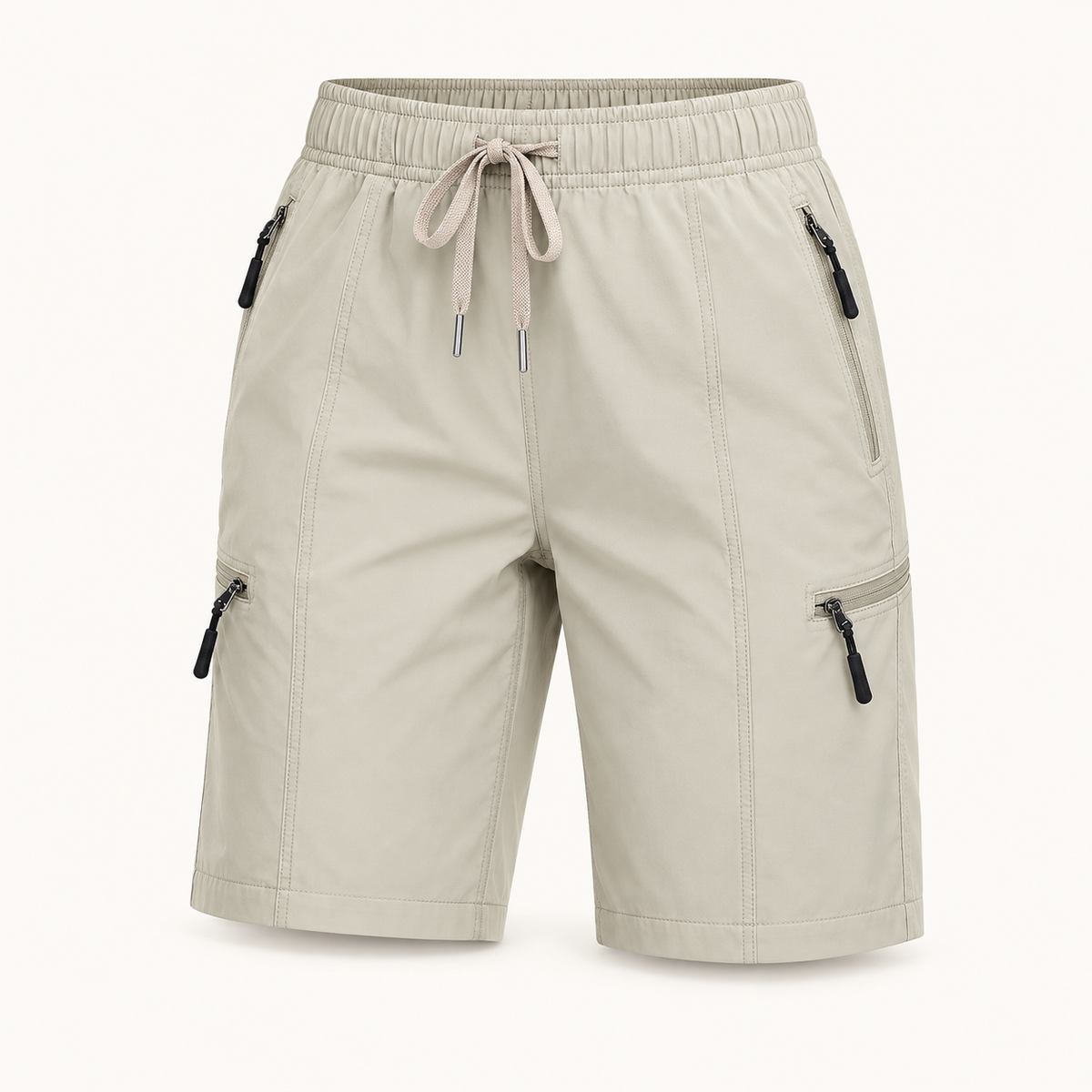 Short randonnée femme kaki clair – packshot