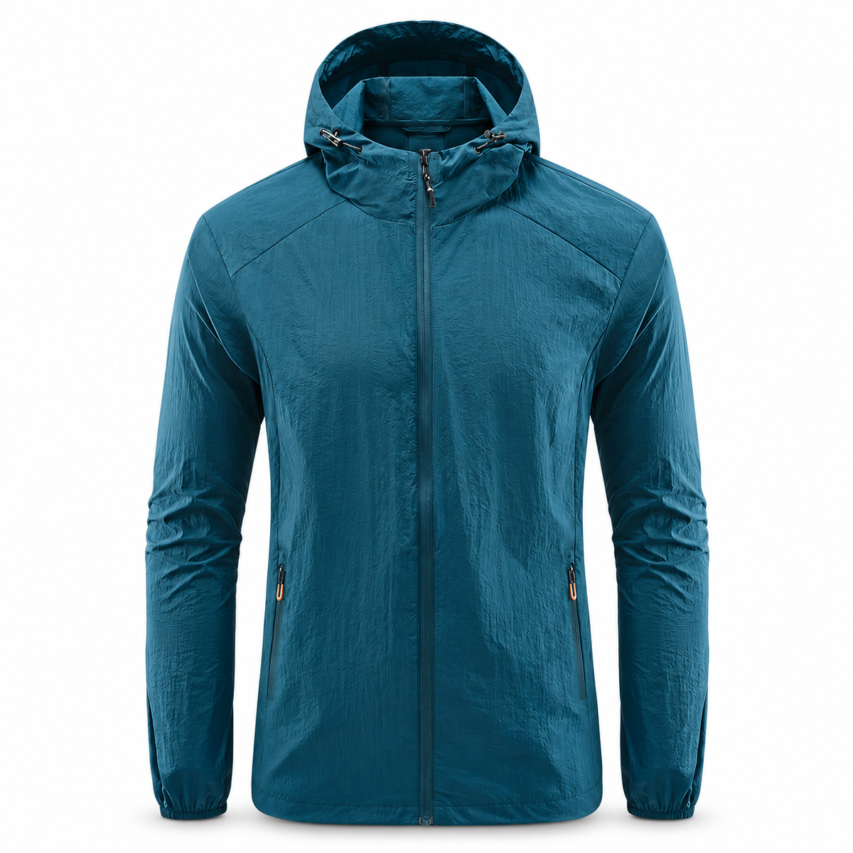 Veste pluie randonnée été homme teal – vue de face
