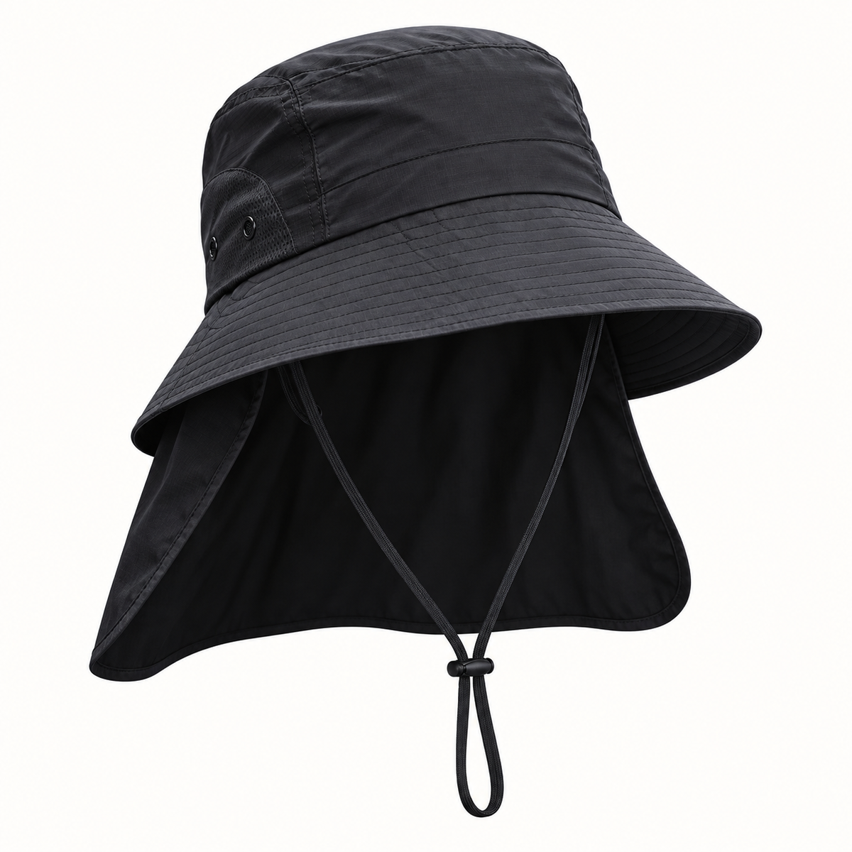 Chapeau de randonnée homme noir – packshot