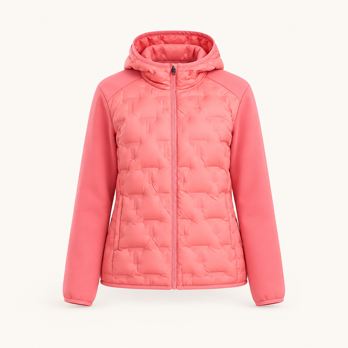 Doudoune randonnée rose femme – vue de face