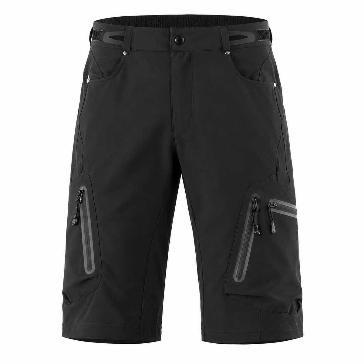 14 short randonnee homme grande taille noir packshot