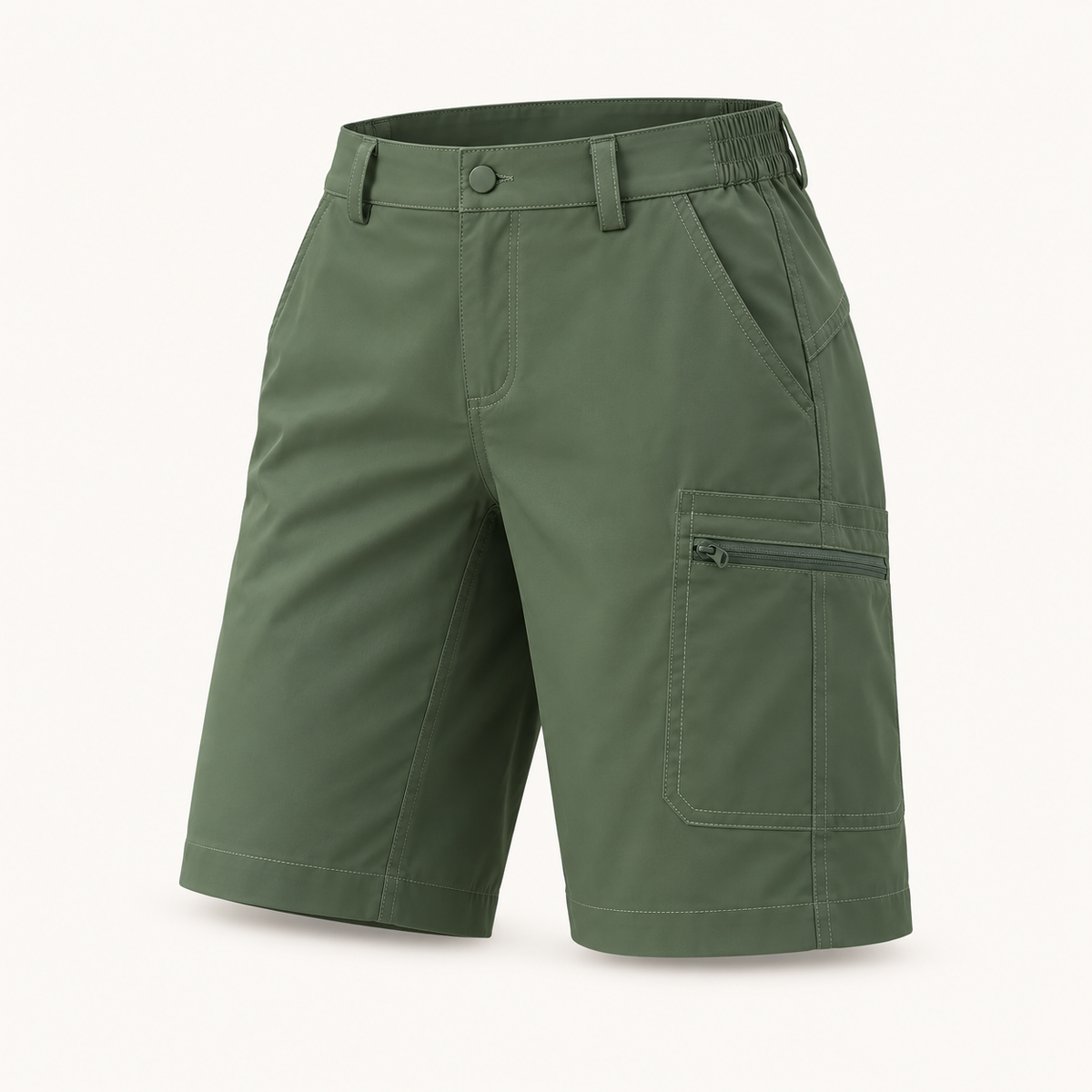 15 short avec poche randonnee vert packshot