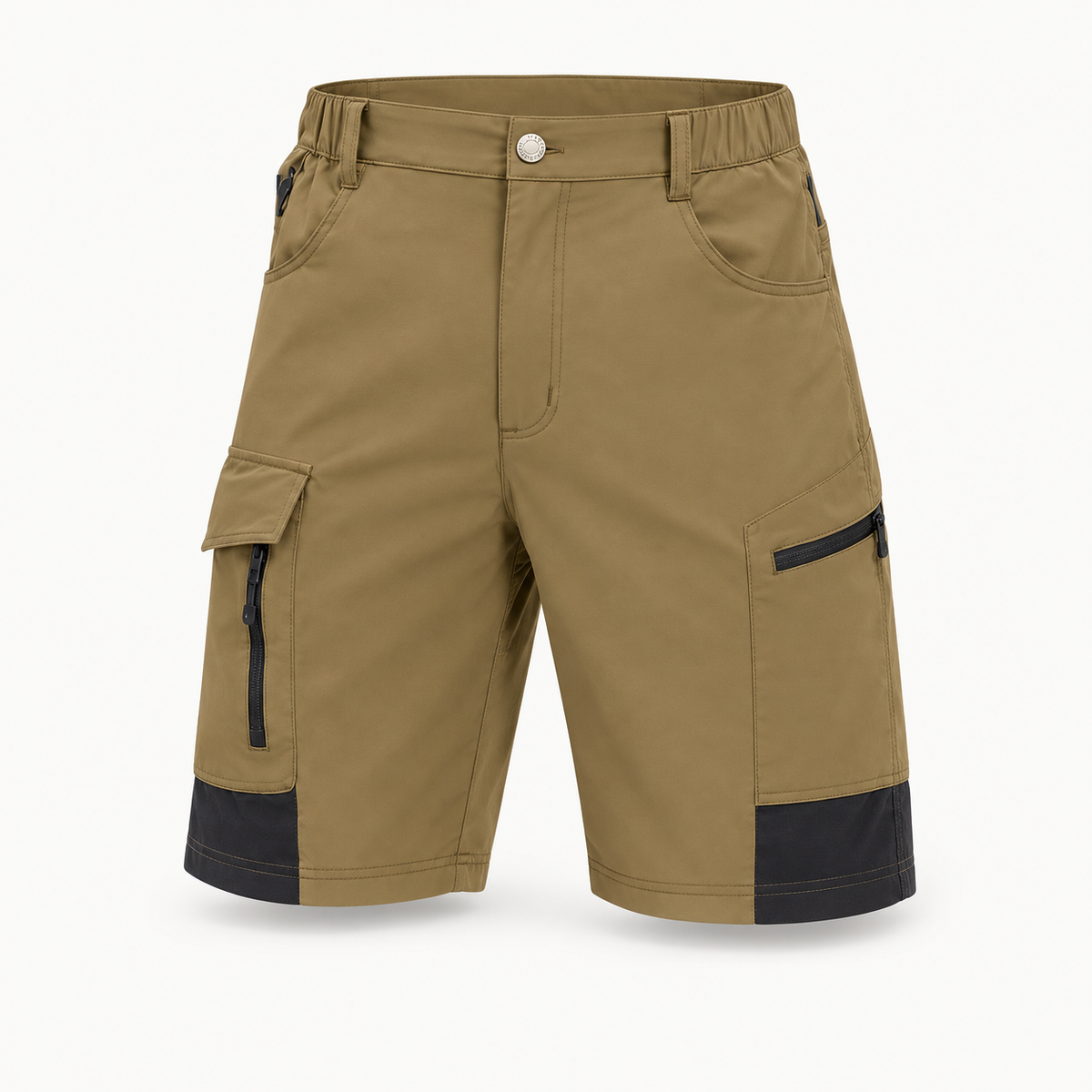 Short randonnée stretch kaki – packshot