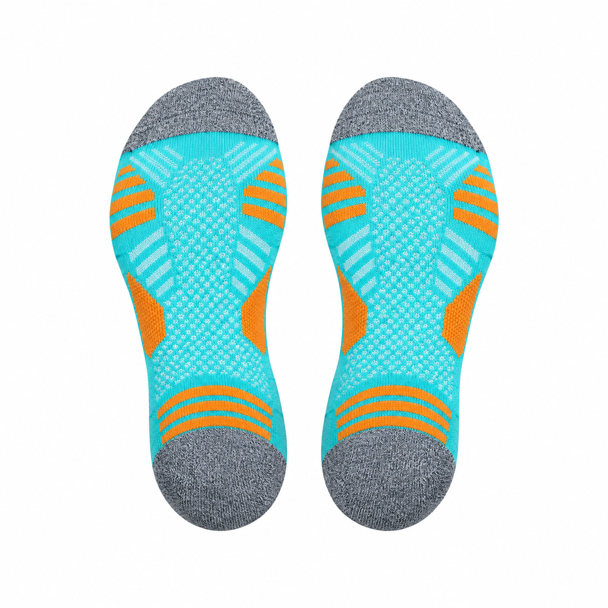 Chaussettes Randonnée Séchage Rapide — Turquoise — Conversion Semelles