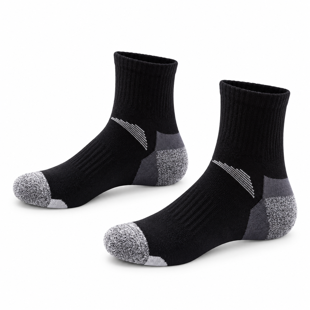 Chaussettes Randonnée Grises – Noir 1, packshot variante secondaire