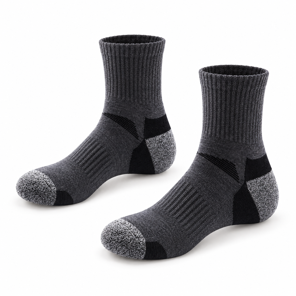 Chaussettes Randonnée Grises – Gris Nuit, packshot variante secondaire