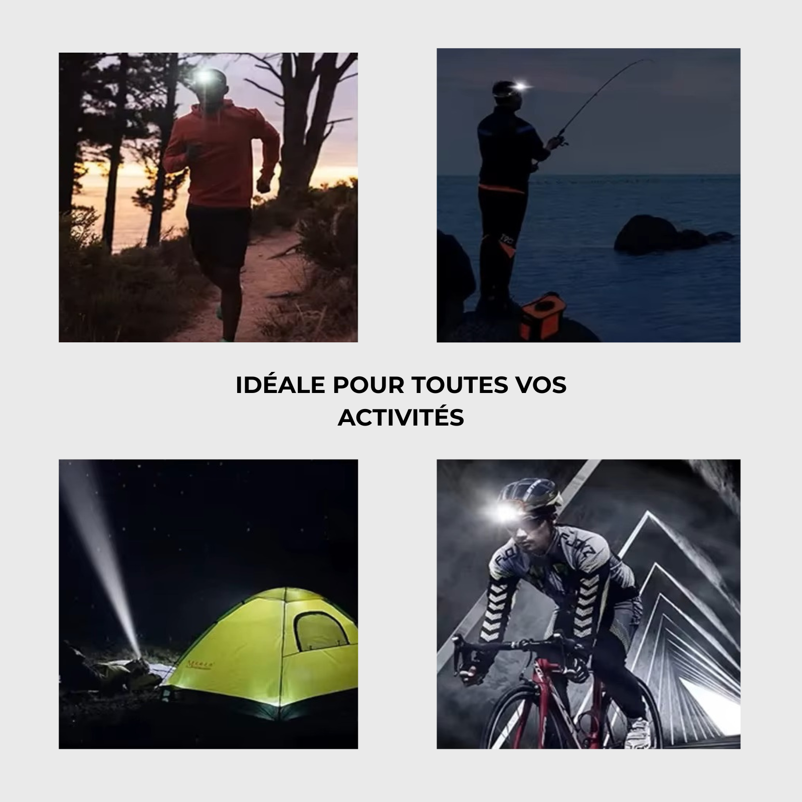 Lampe Frontale 2000 Lumens