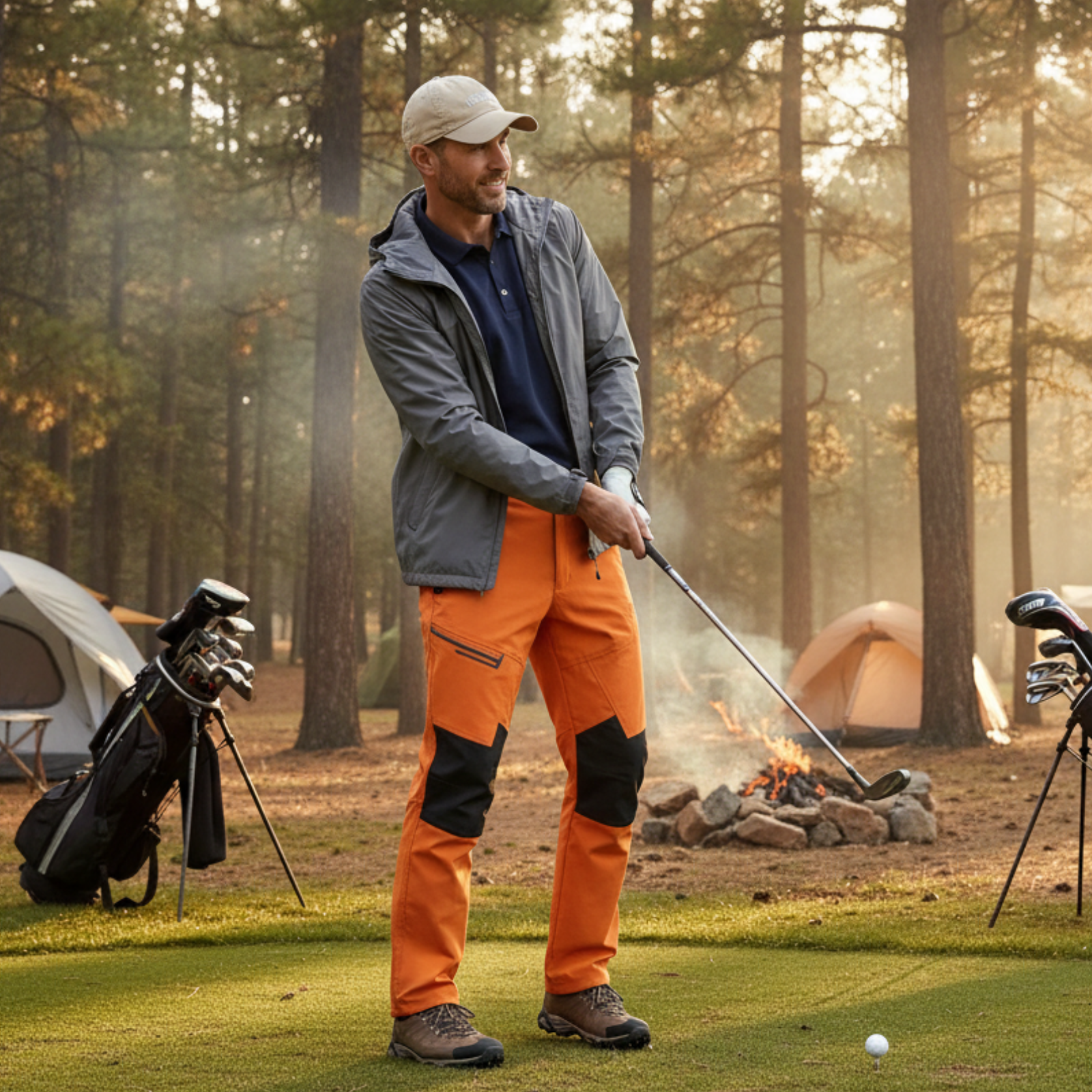 Pantalon Randonnée Orange