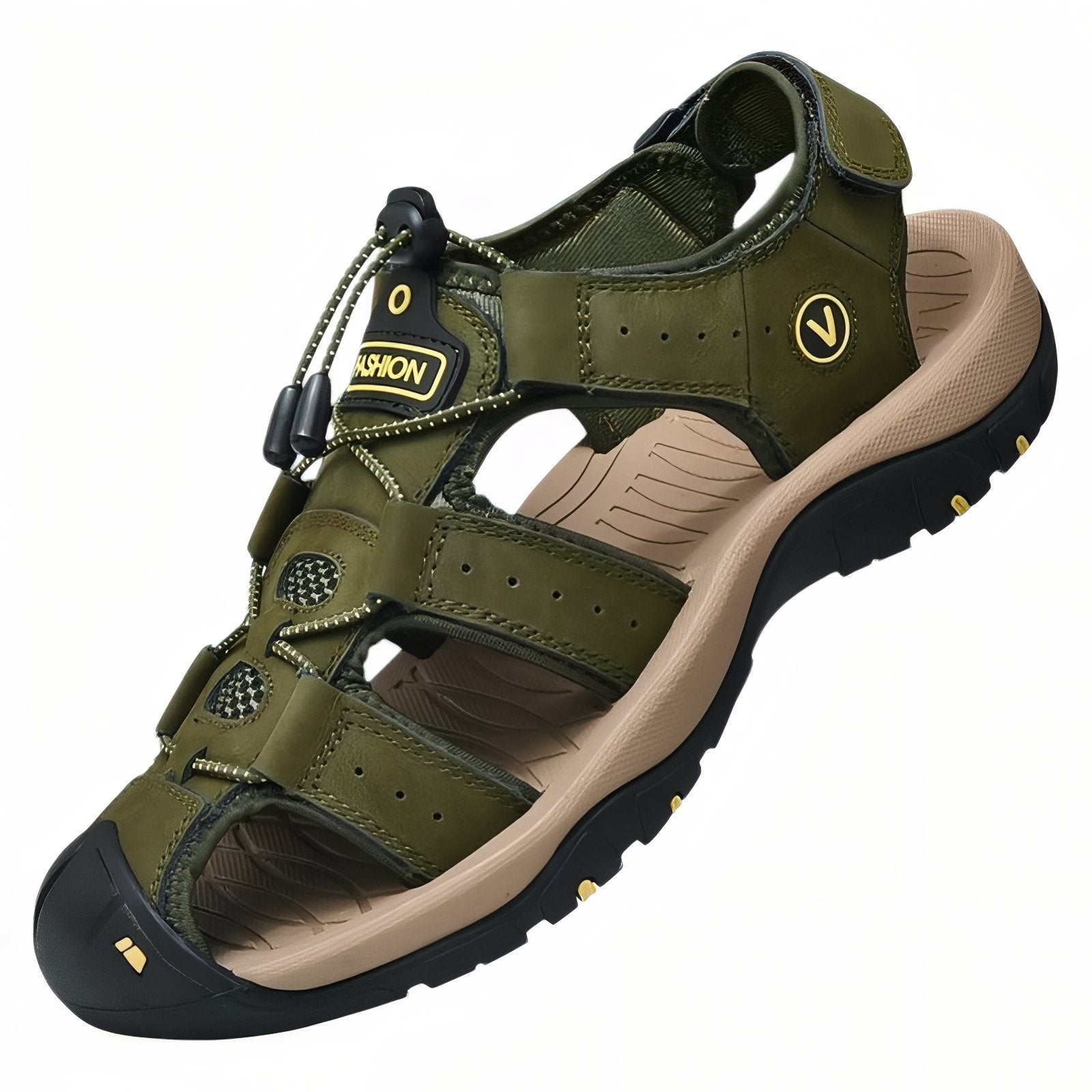 Sandales Randonnée Homme Kaki
