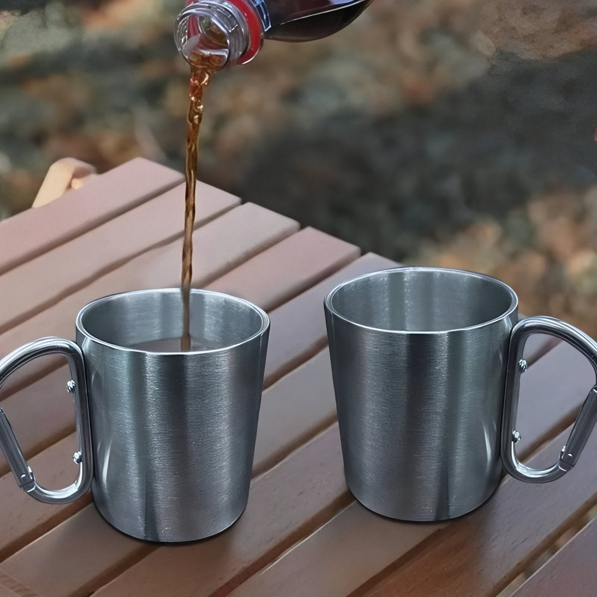 Tasse Inox Randonnée Mousqueton 8