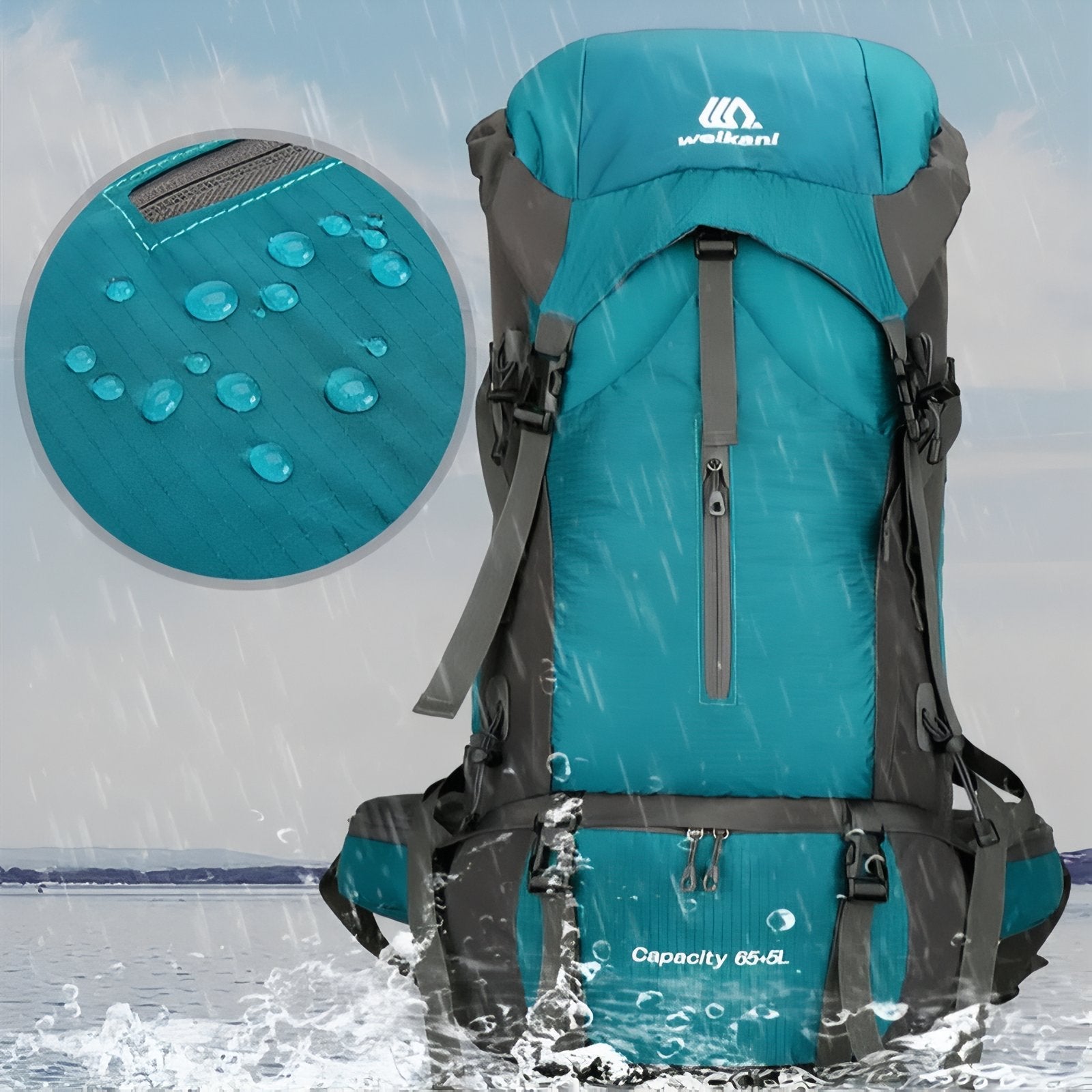 Sac de Randonnée Bleu