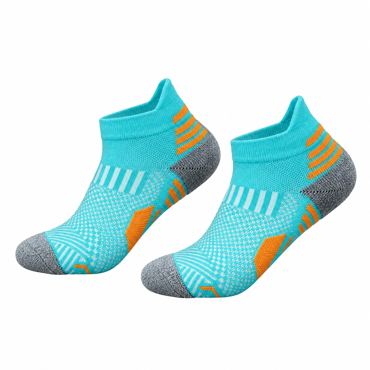 Chaussettes Randonnée Séchage Rapide — Turquoise — Conversion Trois Quarts Oppose