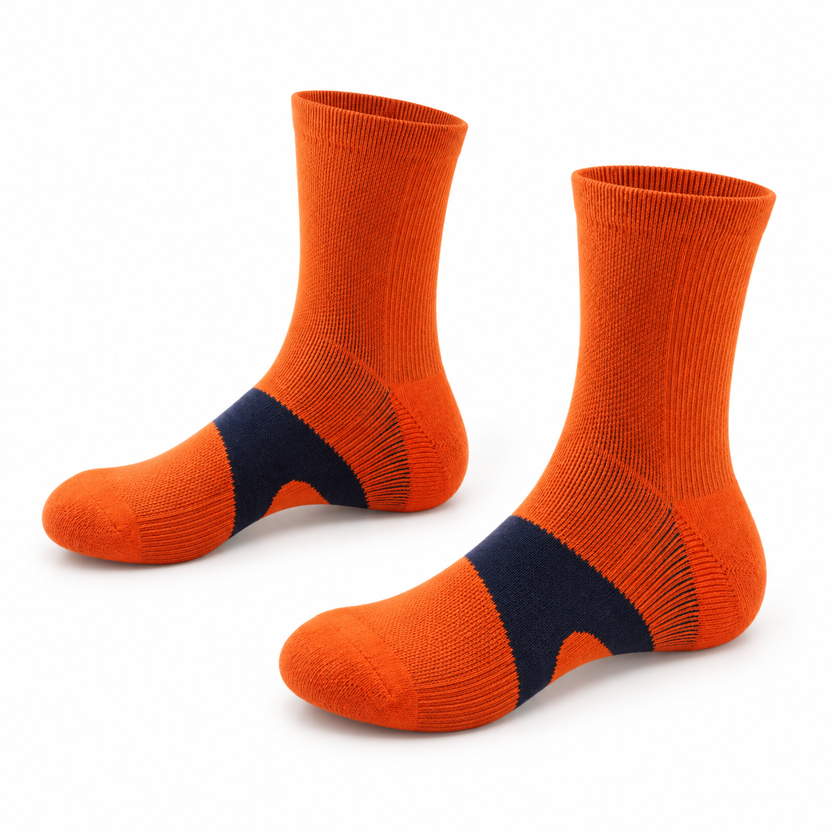 Chaussettes Randonnée Grises – Orange 1, packshot variante secondaire